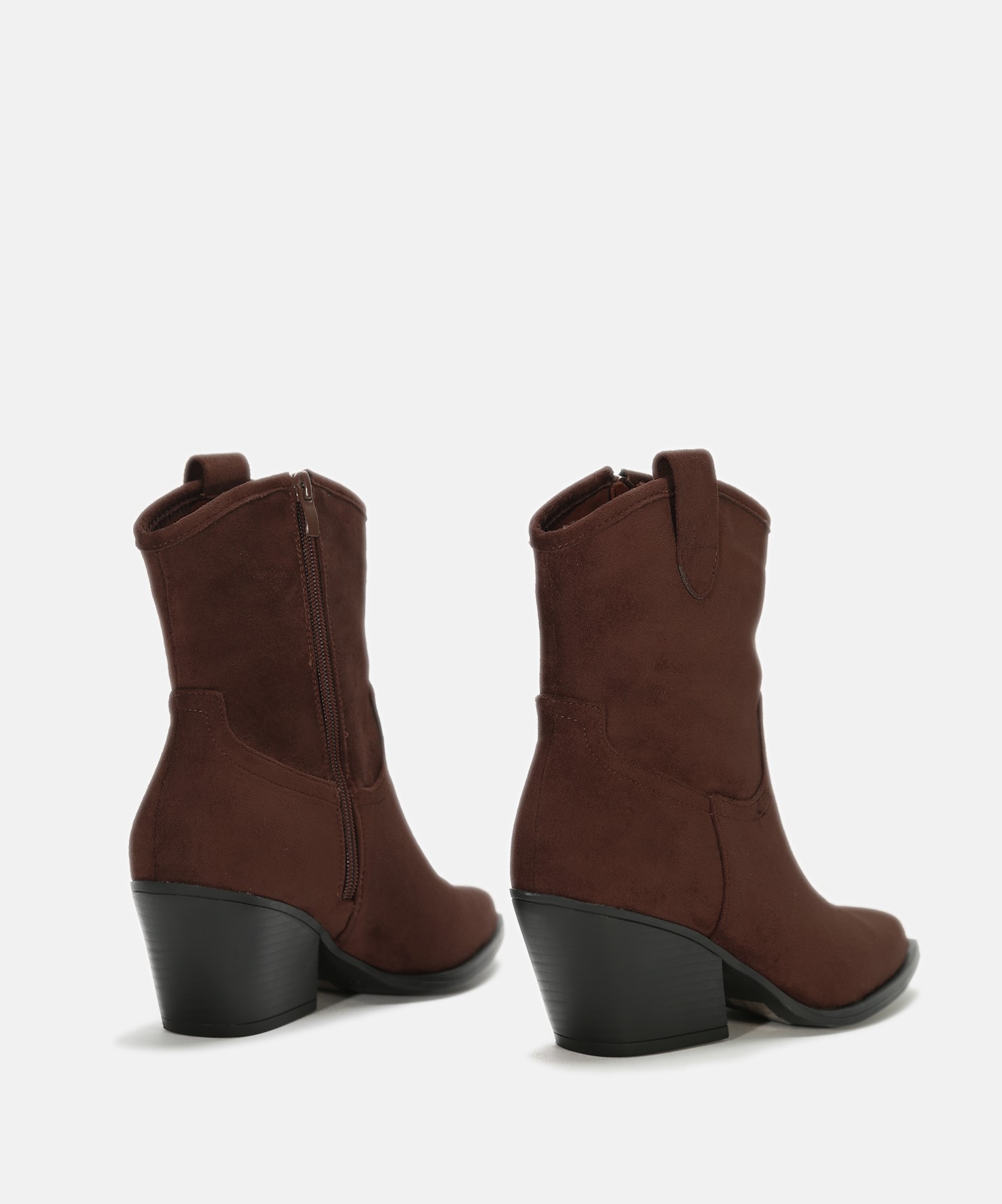 Botines cowboy marrones image number null